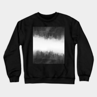 Up is Down Forest Black & White // Bilcos Designs Crewneck Sweatshirt